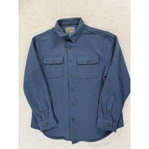 Cloudveil Quilted Jacquard Knit Shirt Jacket (Men's Large) Blue‎